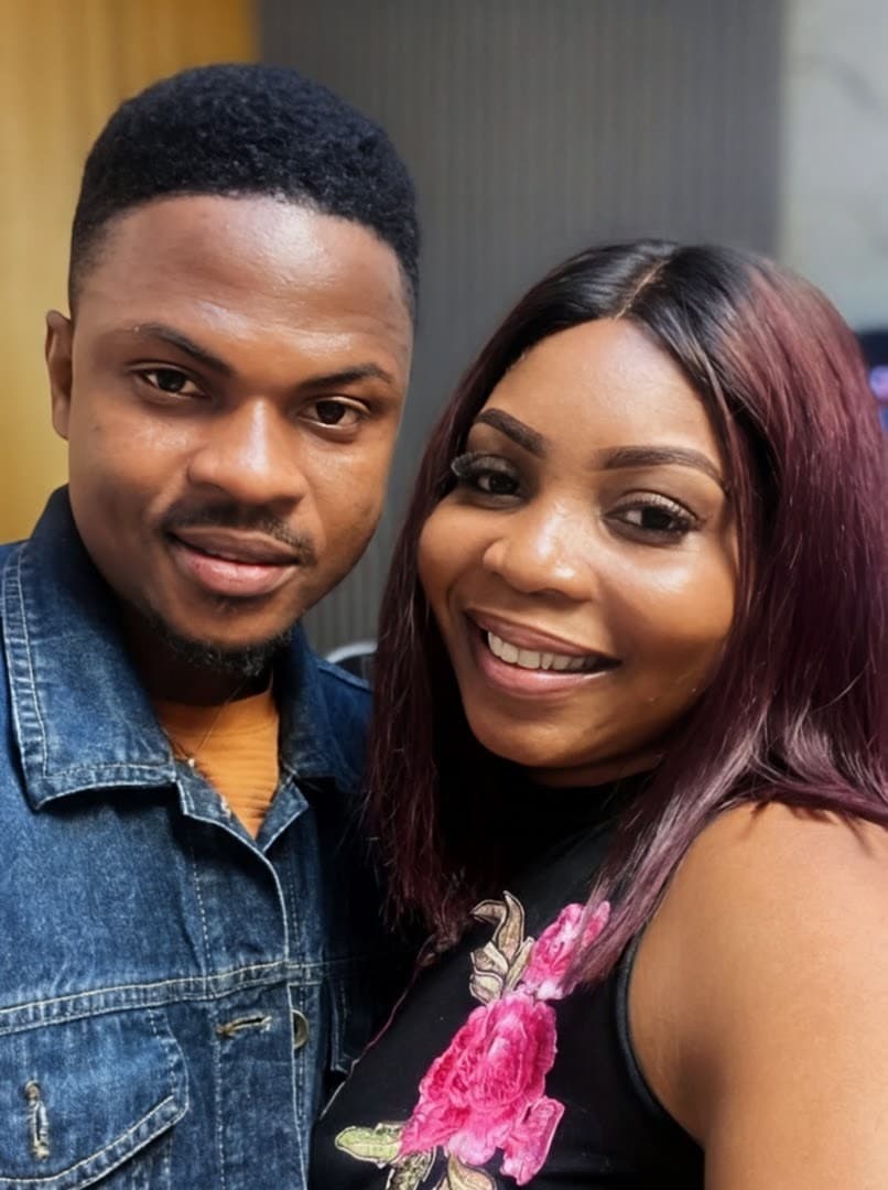 Couple looking at each other